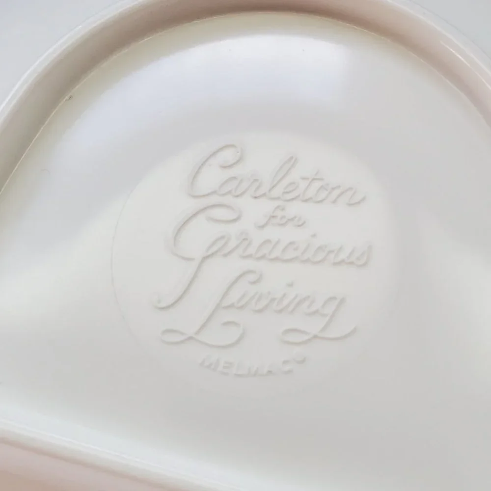 Carleton For Gracious Living White Melmac Serving